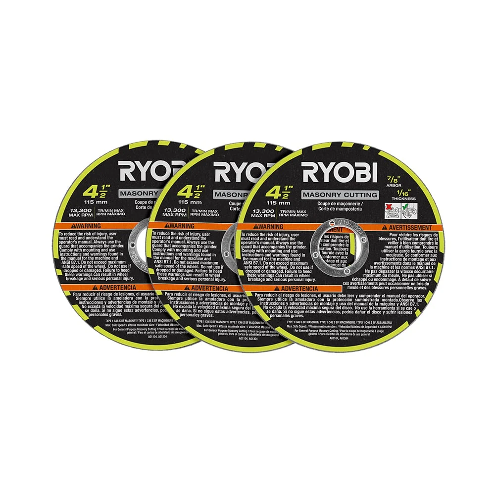 3 PC. 4-1/2" Masonry Cutting Wheel Set - Image 2