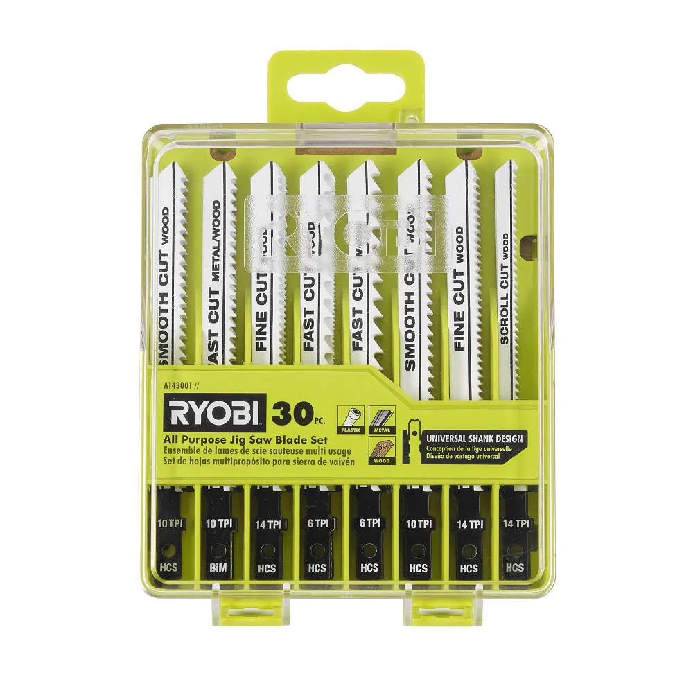30 PC. All-Purpose Jig Saw Blade Set