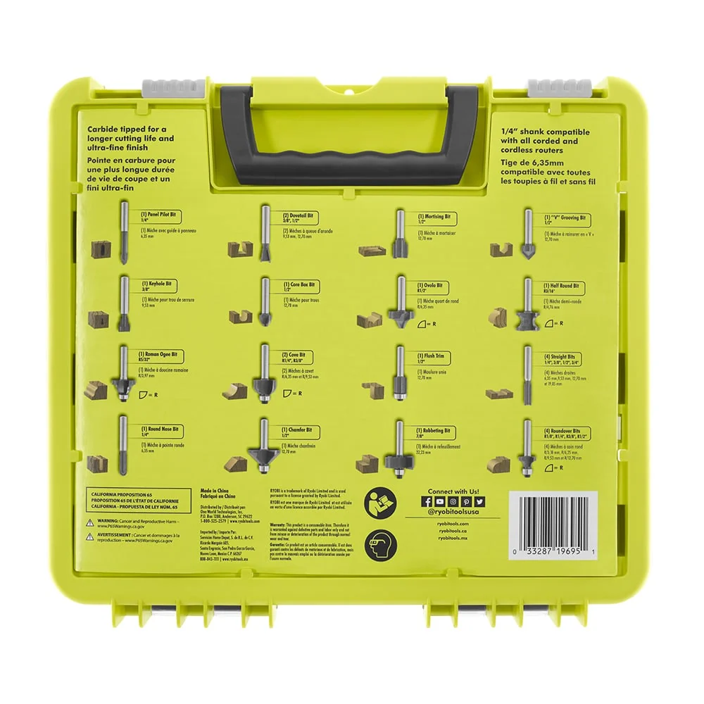 24 PC. Router Bit Set - Image 3