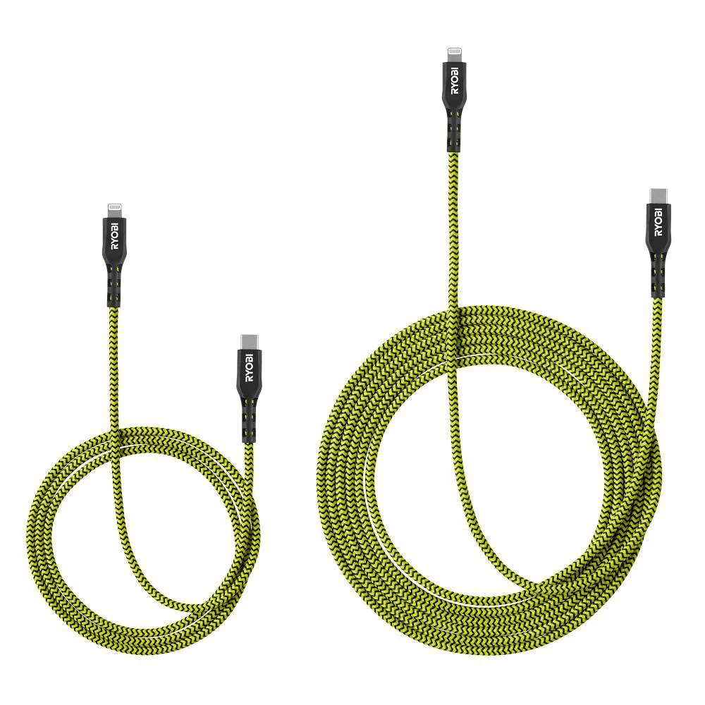 4' and 10' USB-C to Lightning USB Cables