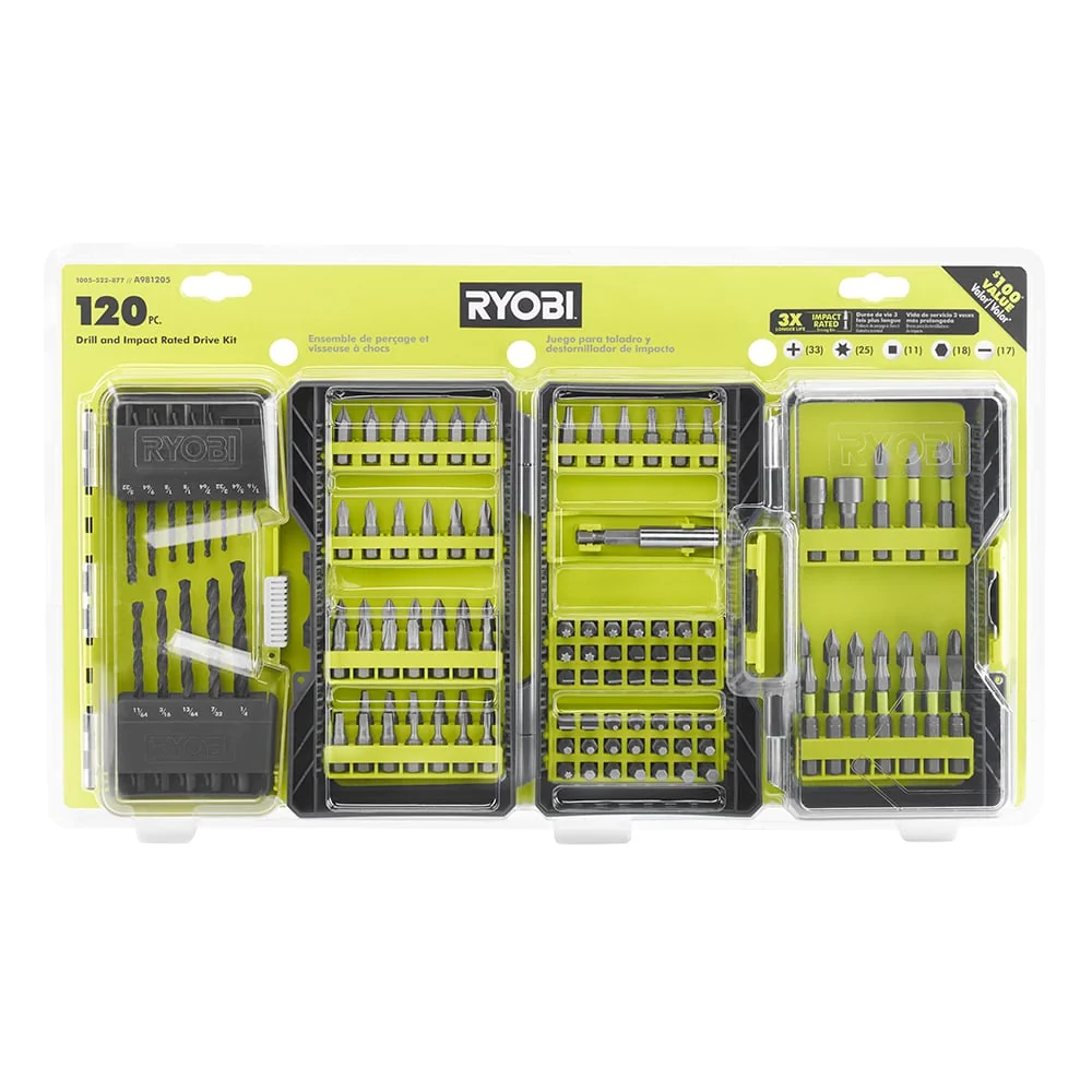 120 PC. Drill and Impact Rated Drive Bit Set - Image 2