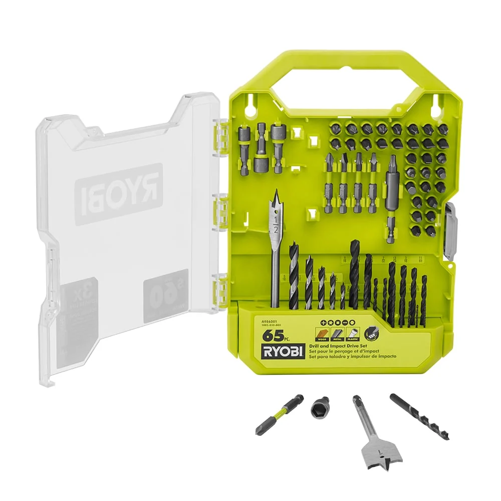 65 PC. Drill and Impact Drive Set - Image 3