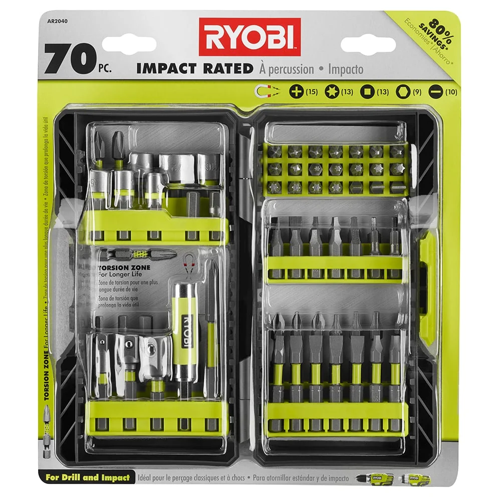 70 PC. Impact Drive Bit Set