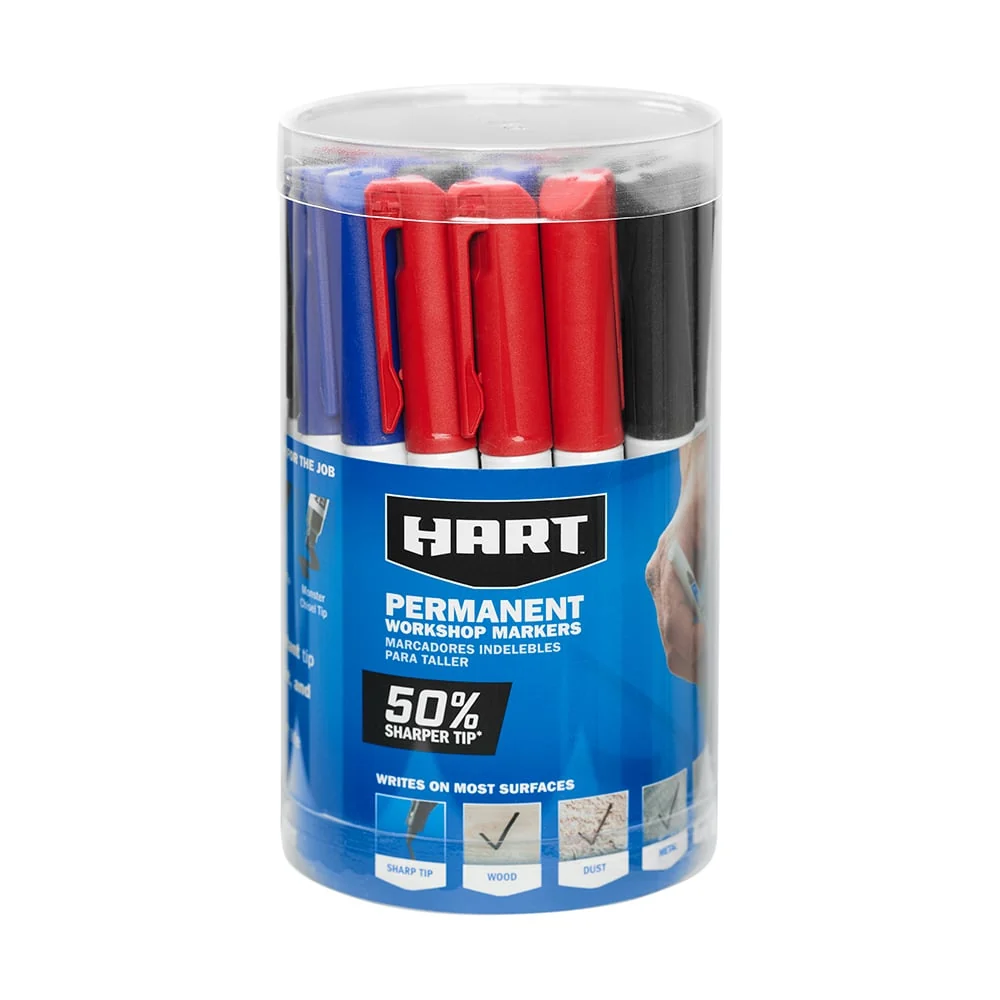Sharp Tip Permanent Markers (24-Pack)