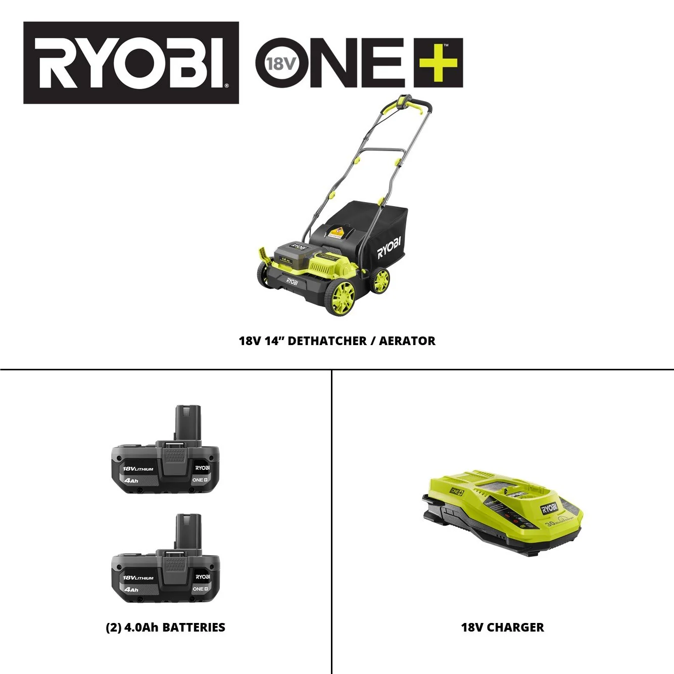 18V ONE+ HP Brushless 14" Dethatcher/Aerator Kit - Image 5