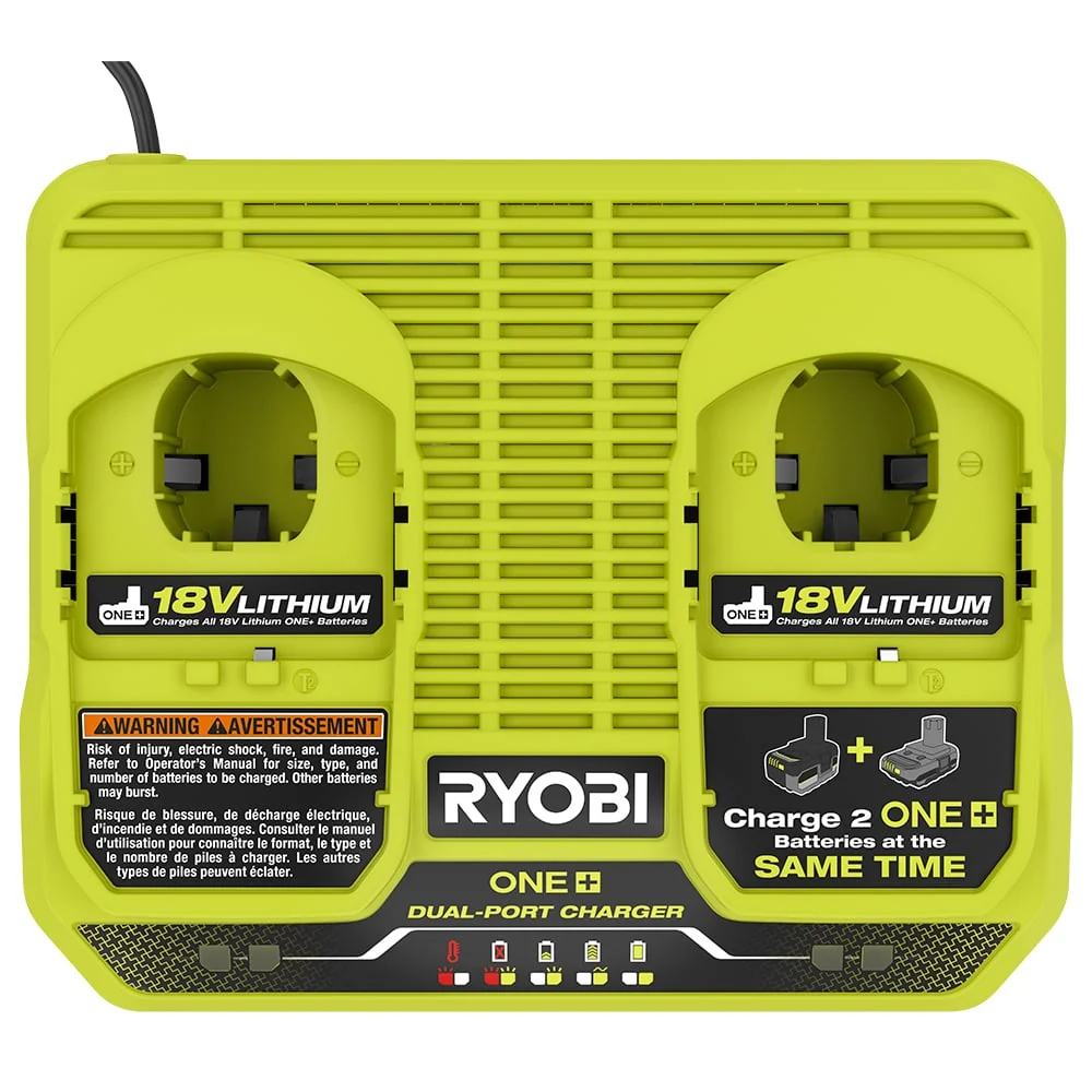 18V ONE+ Dual-Port Simultaneous Charger - Image 2