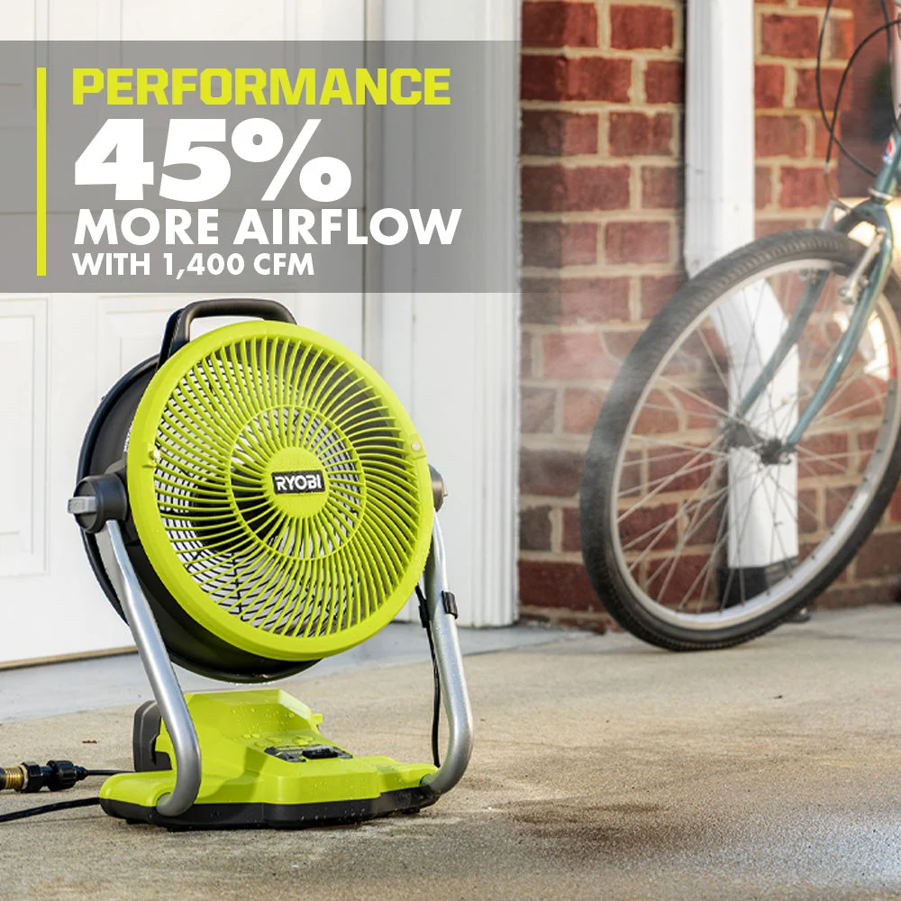 18V ONE+ Hybrid 12" Misting Air Cannon Fan - Image 3