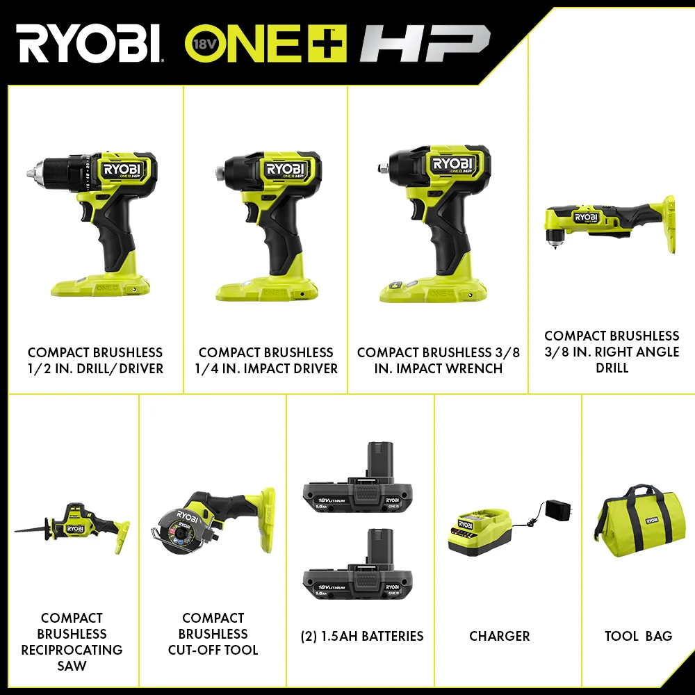 18V ONE+ HP Compact Brushless 6-Tool Combo Kit - Image 2