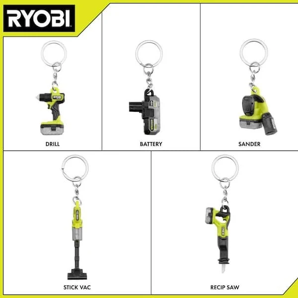 RYOBI 5PC KEYCHAIN SET - Image 2