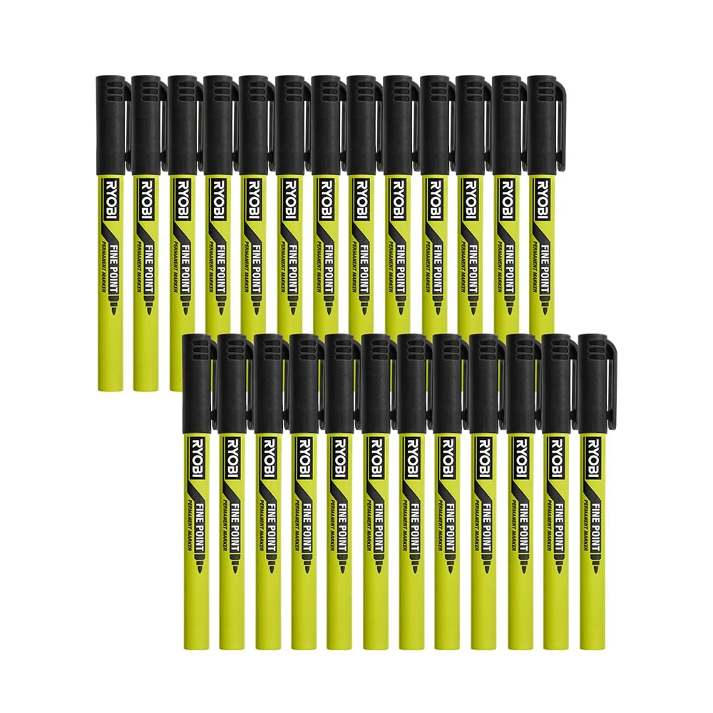 Black Permanent Markers (25-Pack)