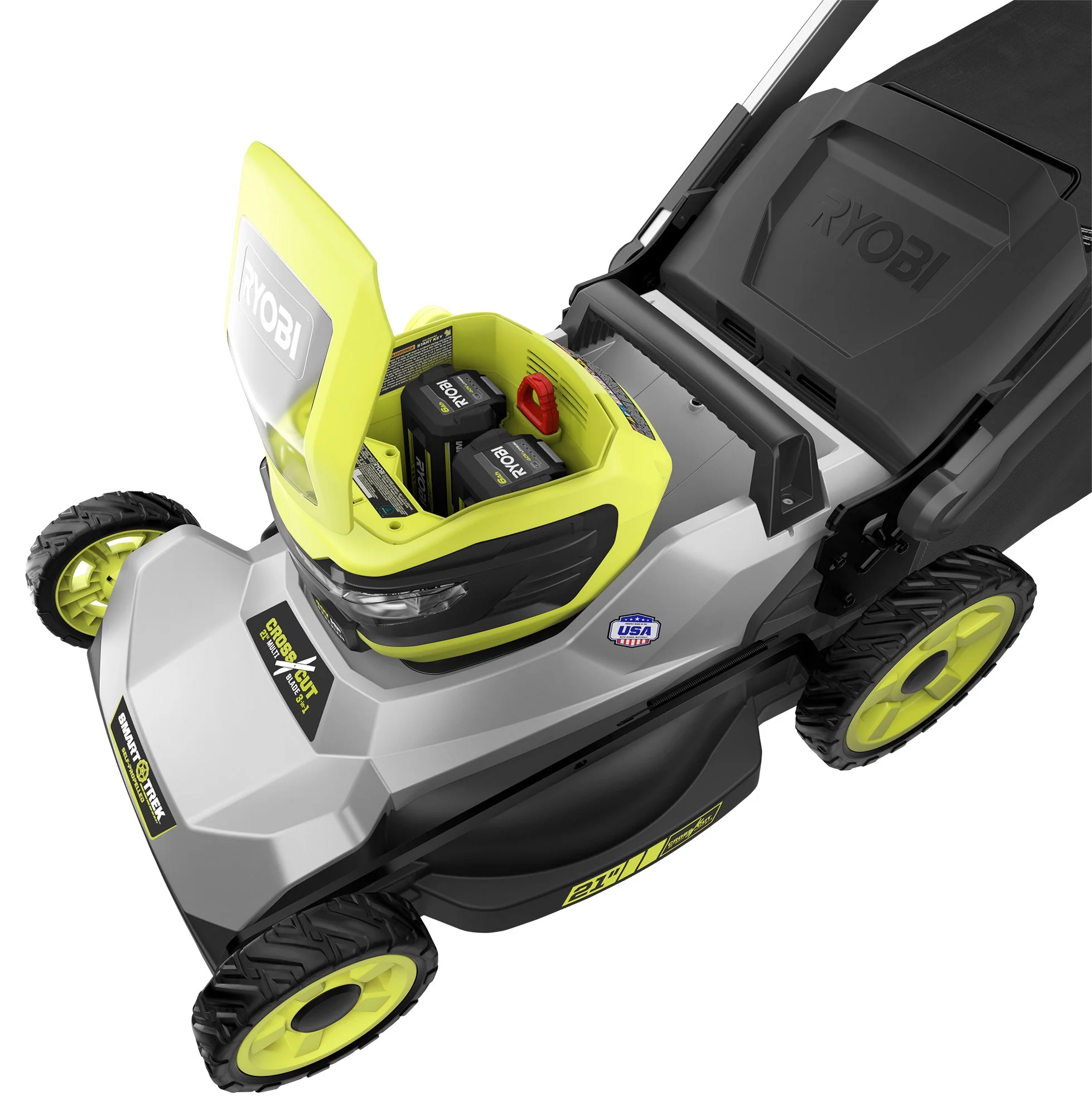 40V HP Brushless 21" Dual-Blade SMART TREK Self-Propelled Mower Kit - Image 9