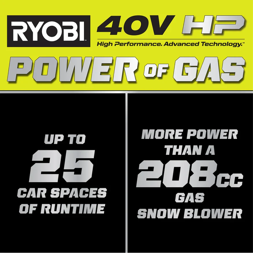 40V HP Brushless 21” Single-Stage Auger-Propelled Snow Blower Kit - Image 2
