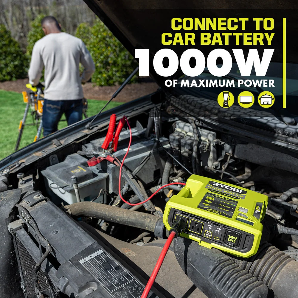 18V ONE+ 1000 Watt Automotive Power Inverter - Image 4