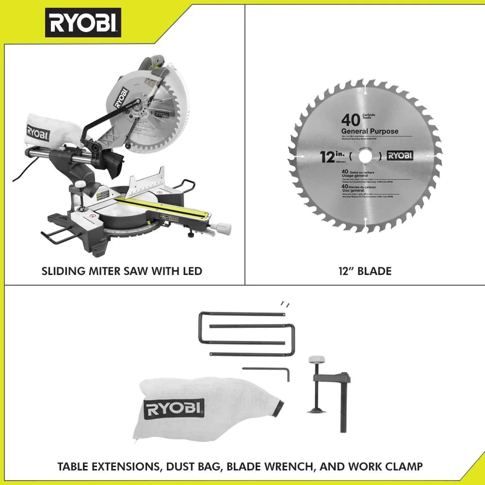 12" Sliding Compound Miter Saw - Image 7